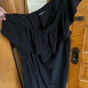 Madewell One-Shoulder Ruffle Dress (Mini)